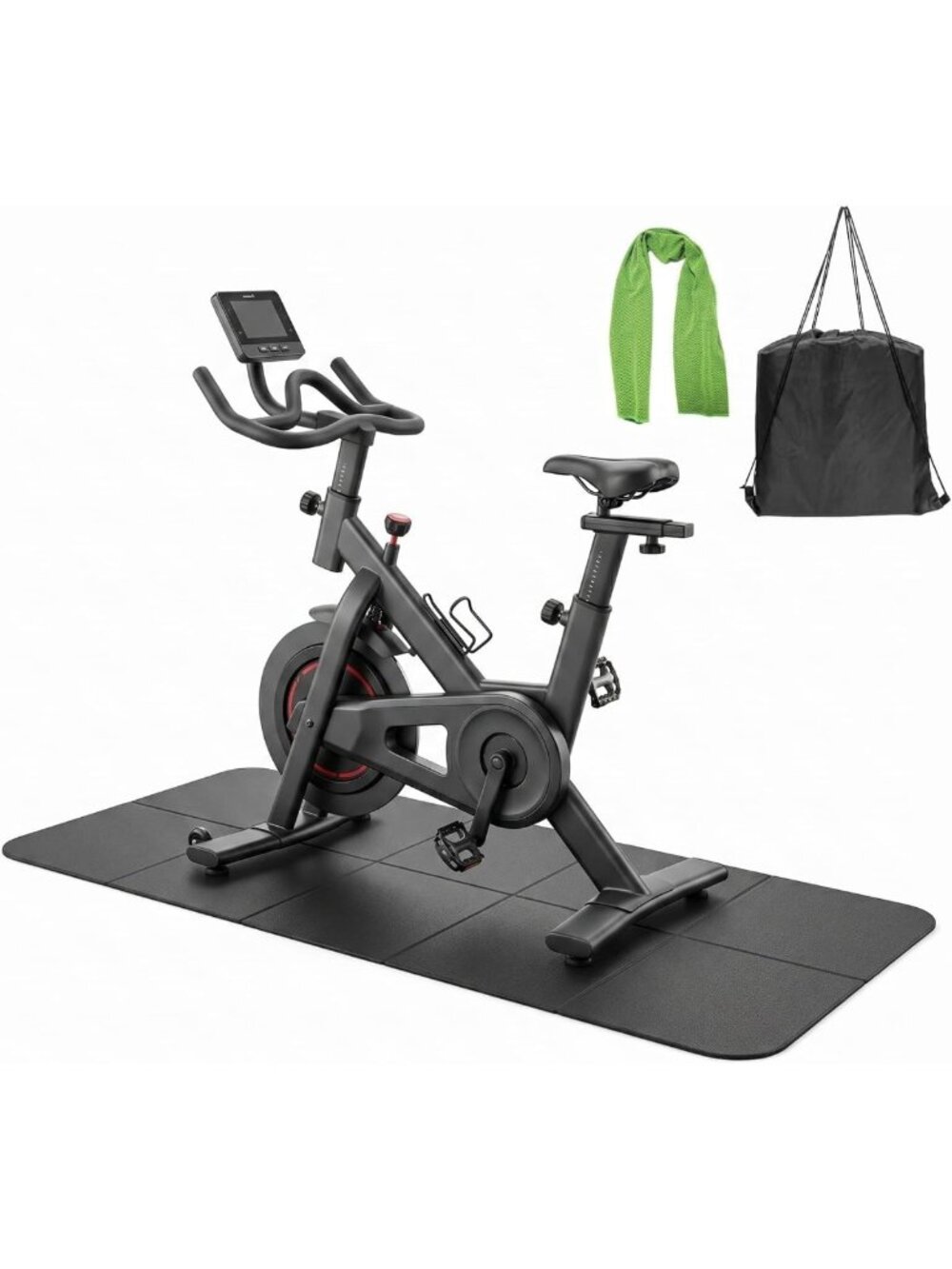 Thick 6mm Walking Pad Mat for Carpet & Hardwood, Exercise Bike & Treadmill Mat